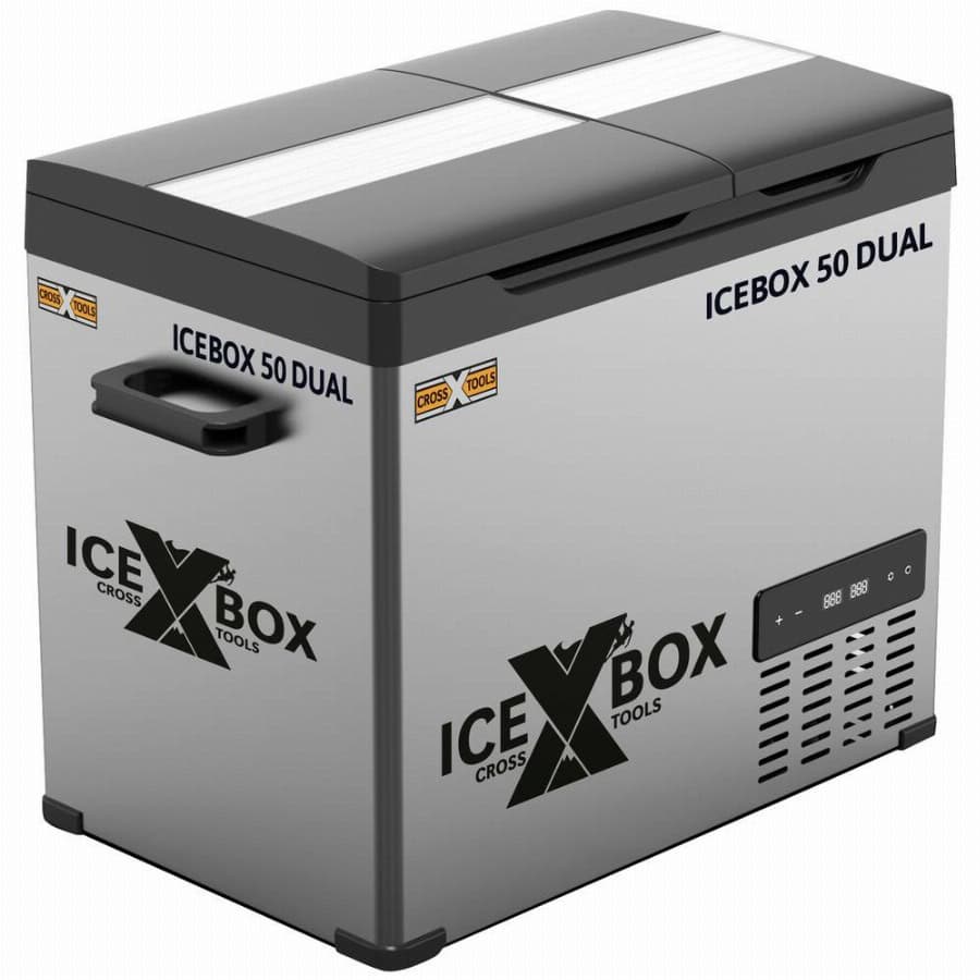 T.I.P. – Technische Industrie Produkte Icebox 50 DUAL Koelbox Energielabel: D (A – G) Compressor 12 V, 24 V, 230 V Grijs, Zwart 44.4 l -20 tot +20 °C