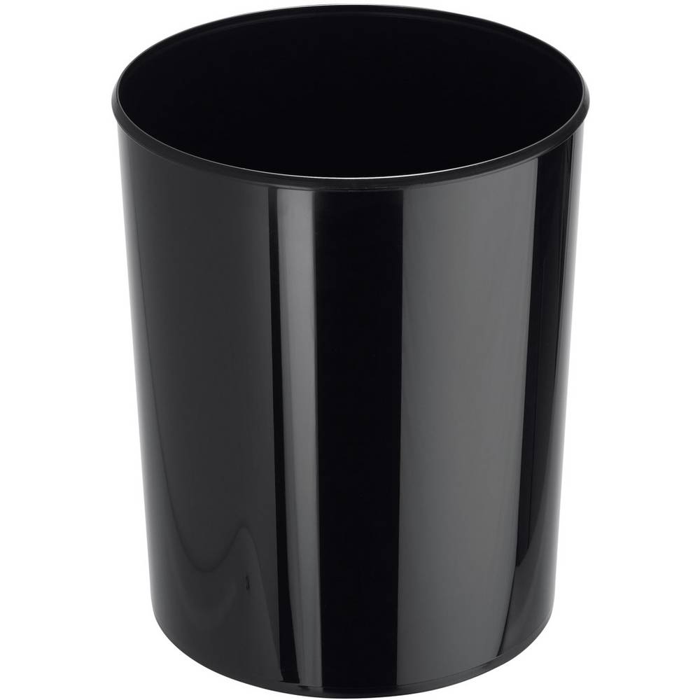 HAN i-LINE 18200-13 Prullenbak 20 l (Ø x h) 28.3 cm x 34 cm Styreen-methyl-methacrylaat Zwart 1 stuk(s)