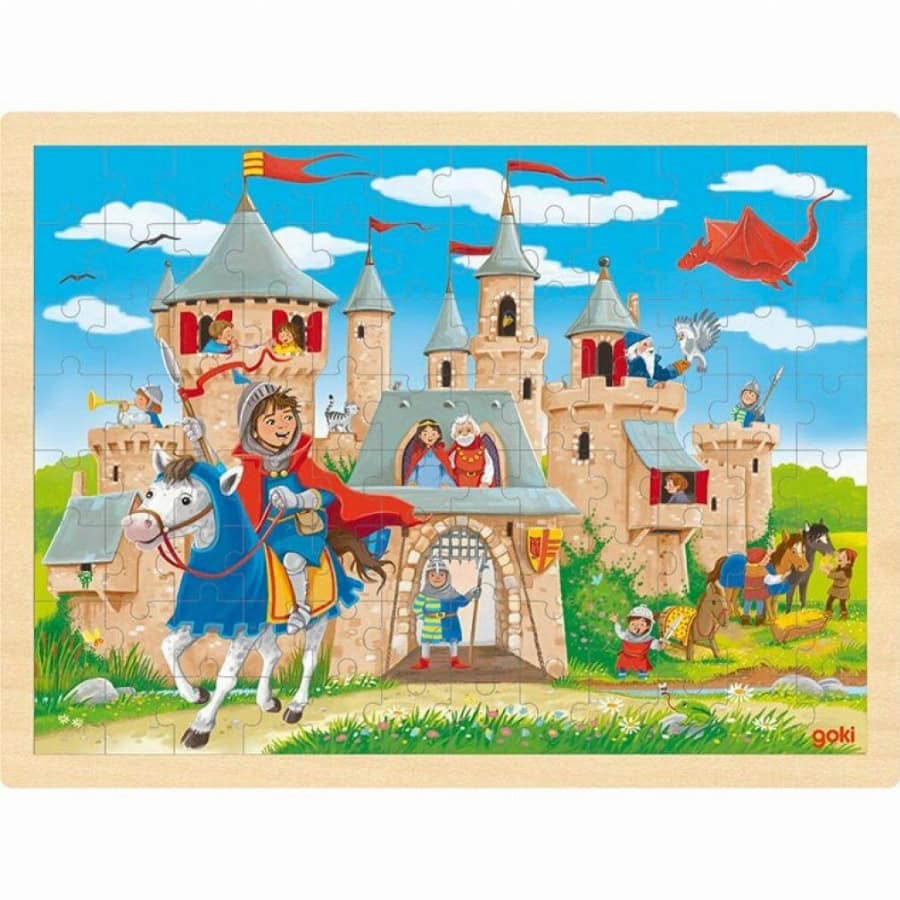 goki houten puzzel Ritterburg 96 stuks 1