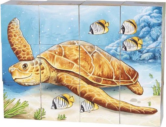goki houten blokken Australische dieren, 12 stuks 1