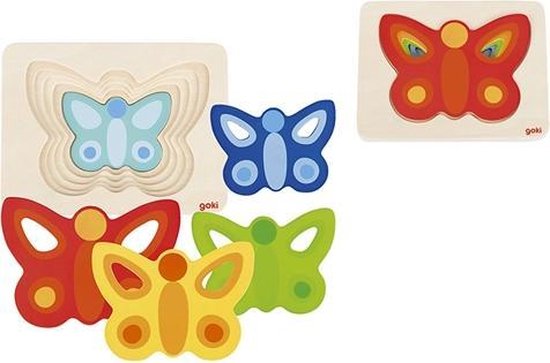Goki Lagenpuzzel Vlinder, 5 Lagen 1