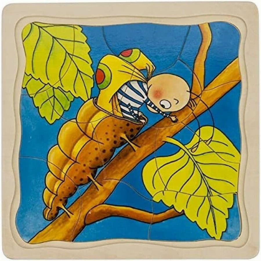 Goki Houten Lagenpuzzel - Vlinder 1