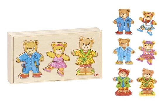goki Dress up Bear Family 36 stuks 1