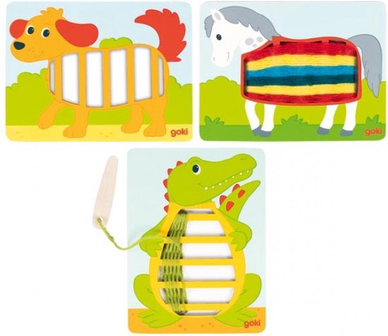 Goki Houten Weefpuzzels, 3st. 1