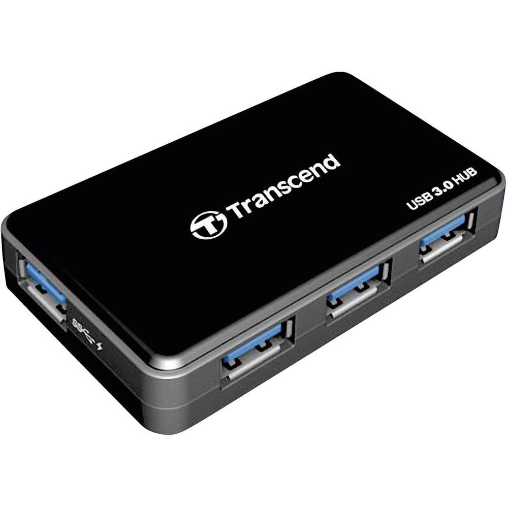 Transcend TS-HUB3K TS-HUB3K USB-hub 4 poorten USB-A USB 3.0 5 GBit/s Zwart