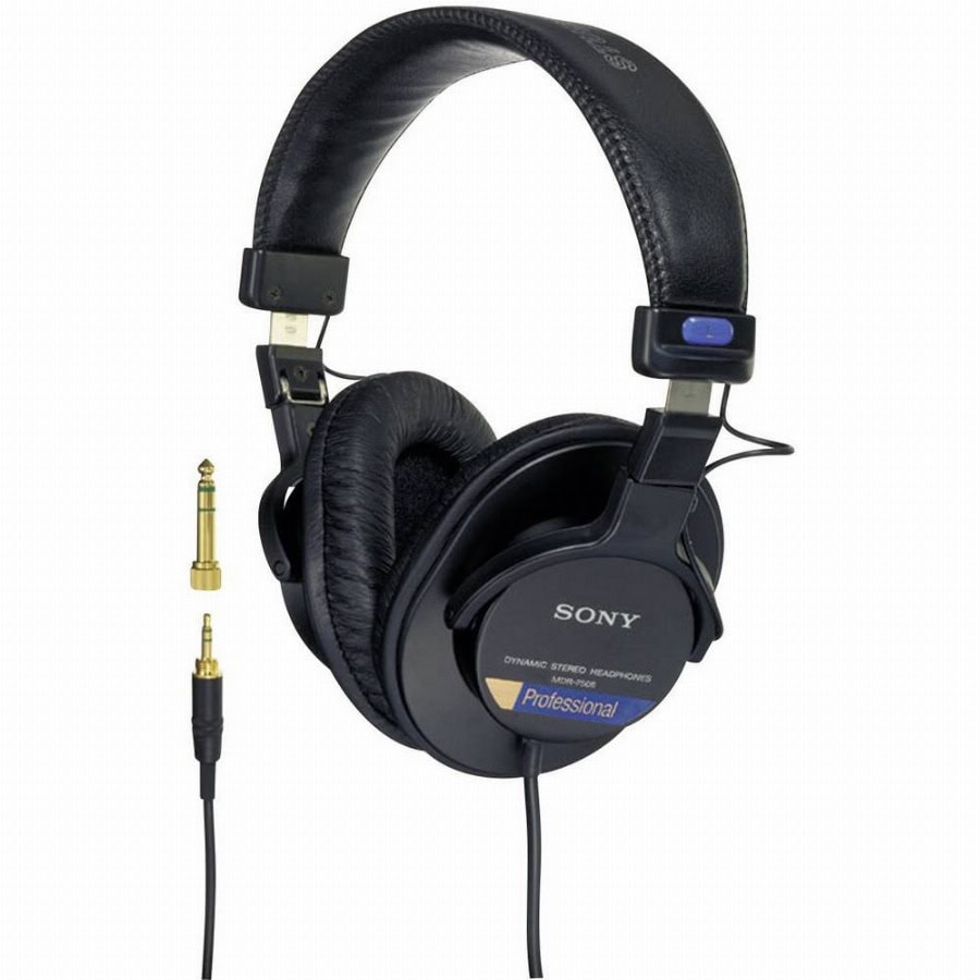 Sony MDR-7506 Over Ear koptelefoon Kabel Zwart Studio