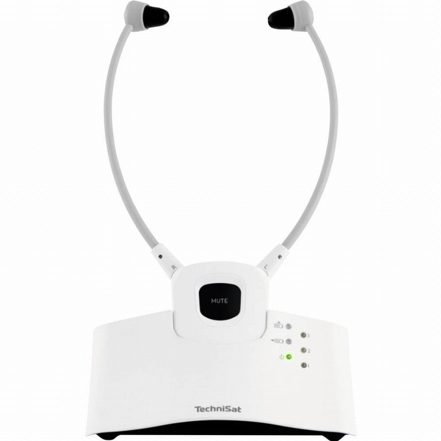 TechniSat STEREOMAN ISI 3 In Ear oordopjes Radiografisch, Bluetooth Stereo Wit Volumeregeling HiFi