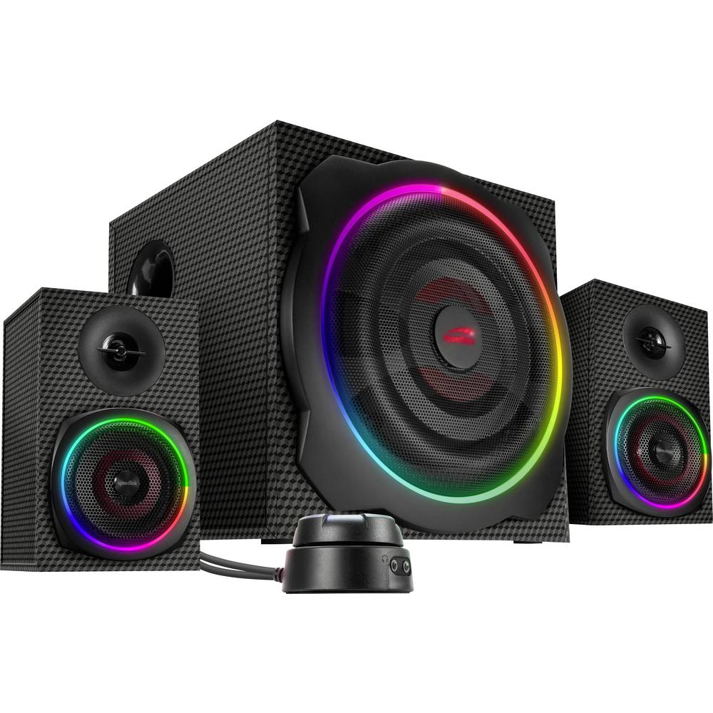 SpeedLink SL-830100-BK 2.1 PC-luidsprekers Bluetooth, Kabelgebonden, USB 60 W Zwart