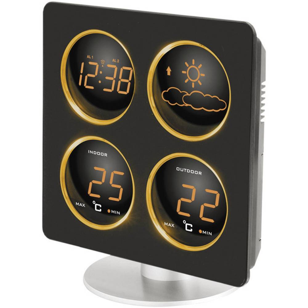Techno Line TECHNOLINE – Techno Line WS 6830 – Wetterstation – Schwarz WS 6830 Draadloos weerstation Aantal sensoren max.: 1