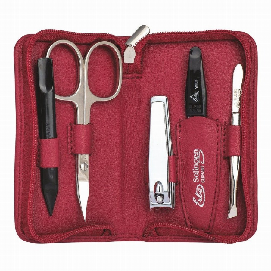 Erbe Solingen Manicure Ritszakje Rood 5-delig 1 Set