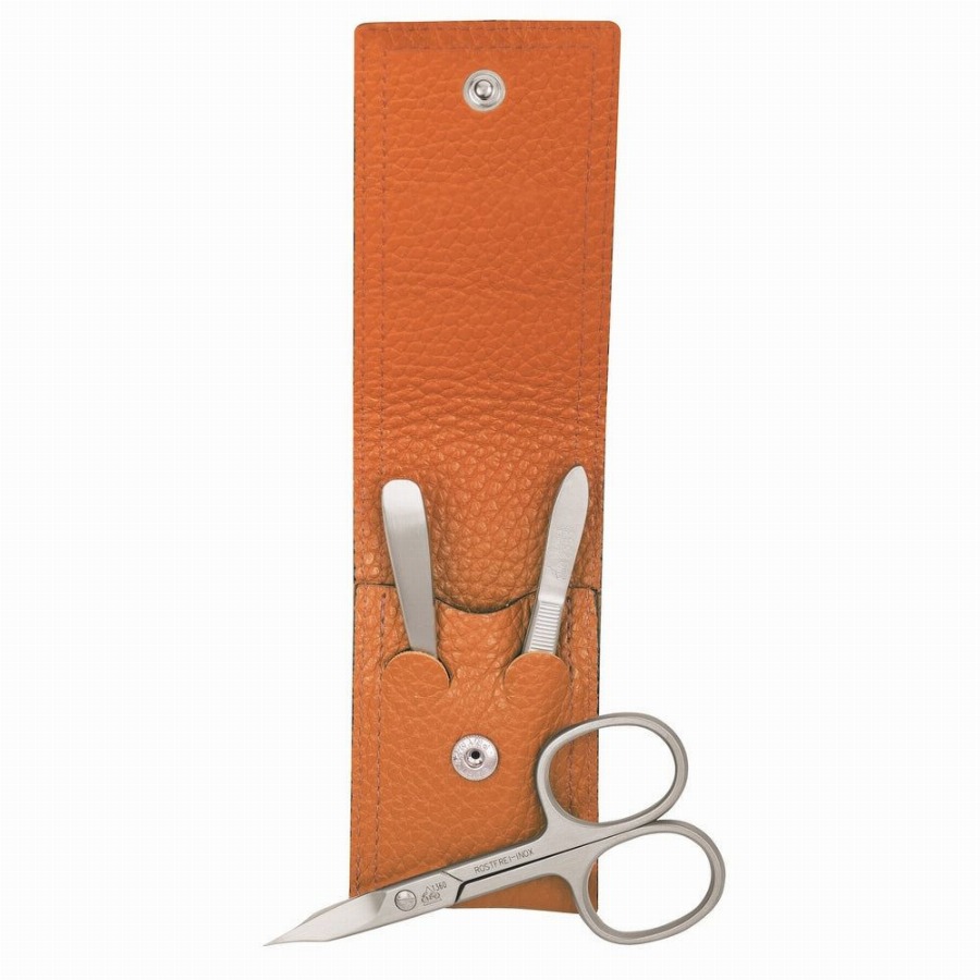 Erbe Solingen Manicure Etui inox Oranje Piemont 3-delig 1 Set