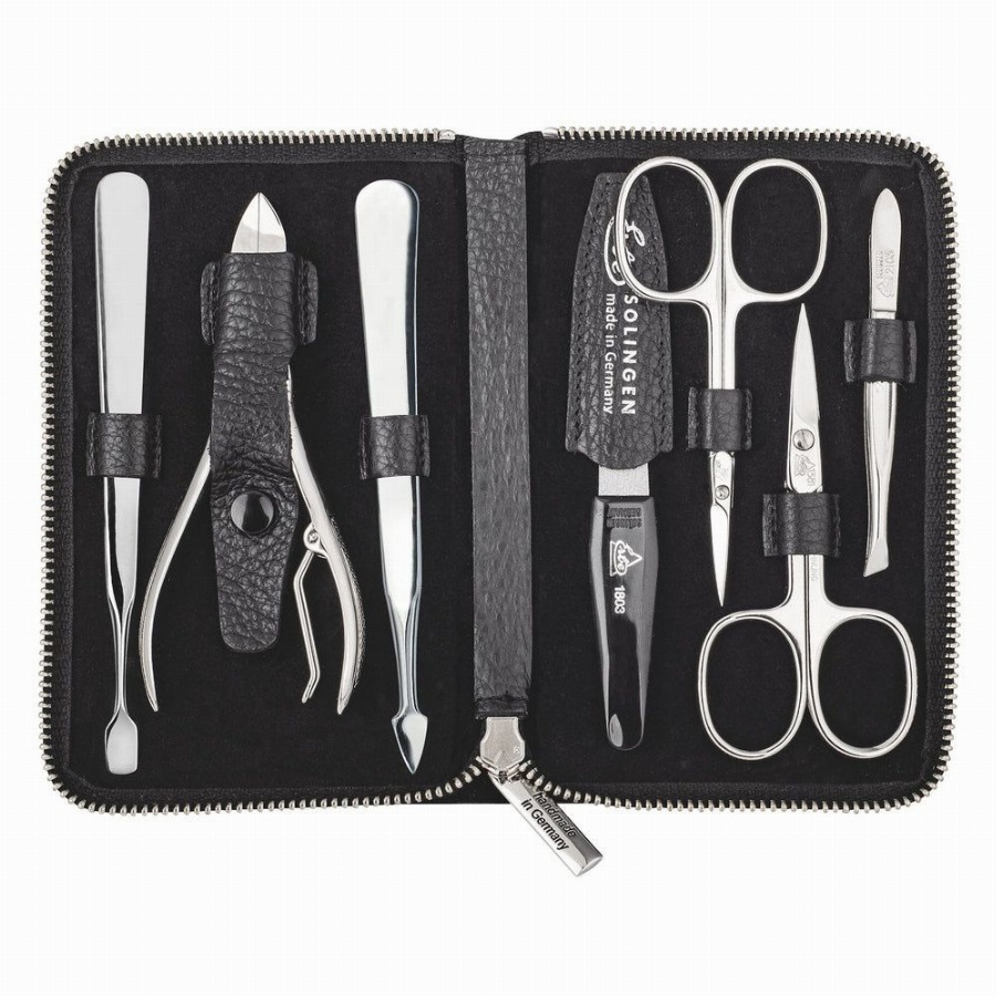 Erbe Solingen Manicure Etui Zwart 7-delig Reis 1 Set