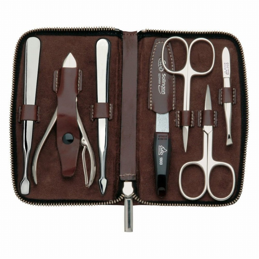 Erbe Solingen Heritage Manicure Etui 7-teilig Braun 1 Set