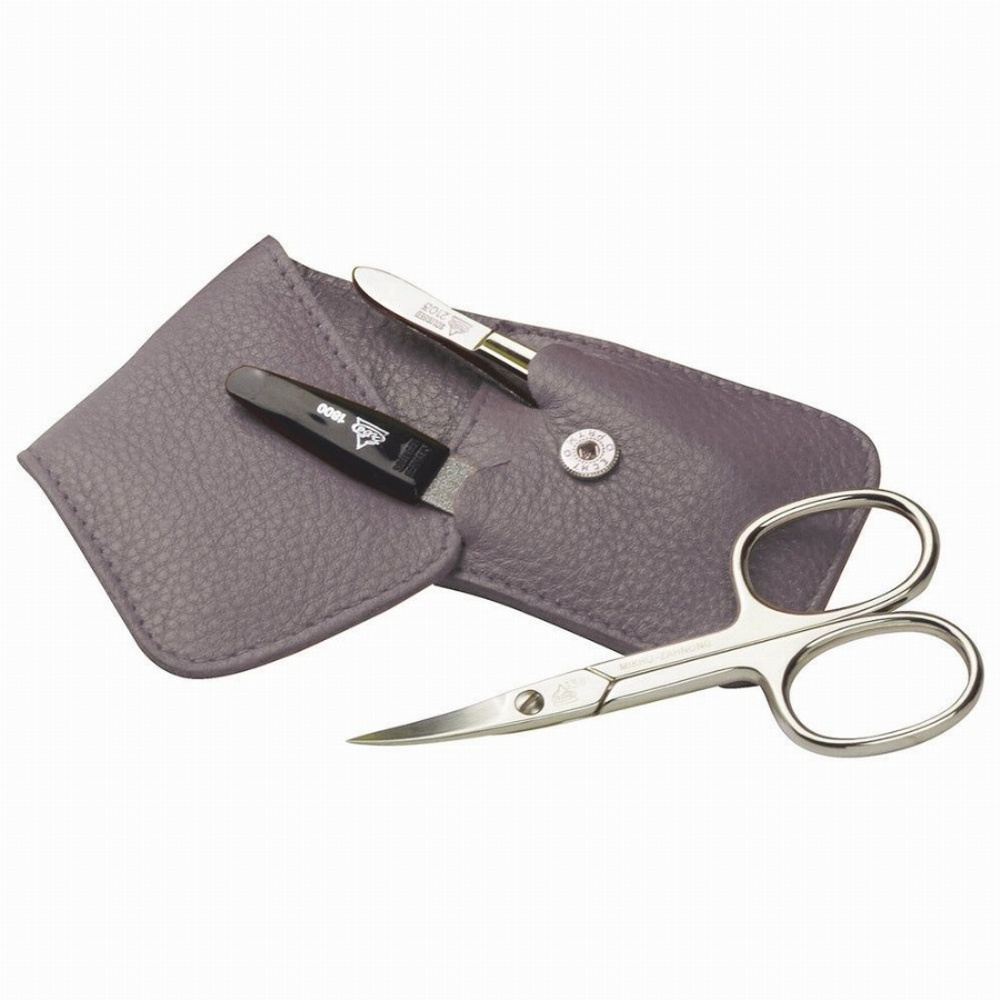 Erbe Solingen Manicure Portemonnee Etui Grijs Blisterverpakking 1