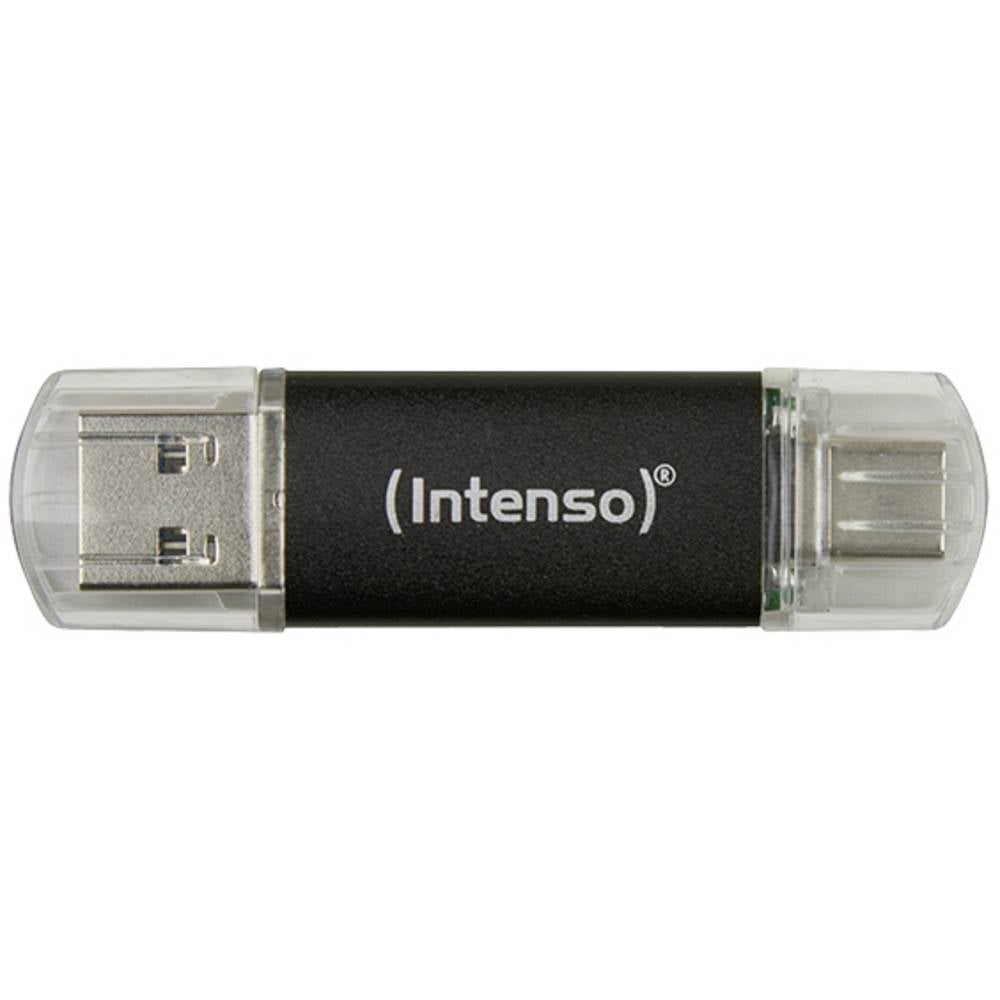 Intenso Twist Line USB-stick 128 GB Antraciet 3539491 USB-A, USB-C, USB-A 3.1 Gen 1