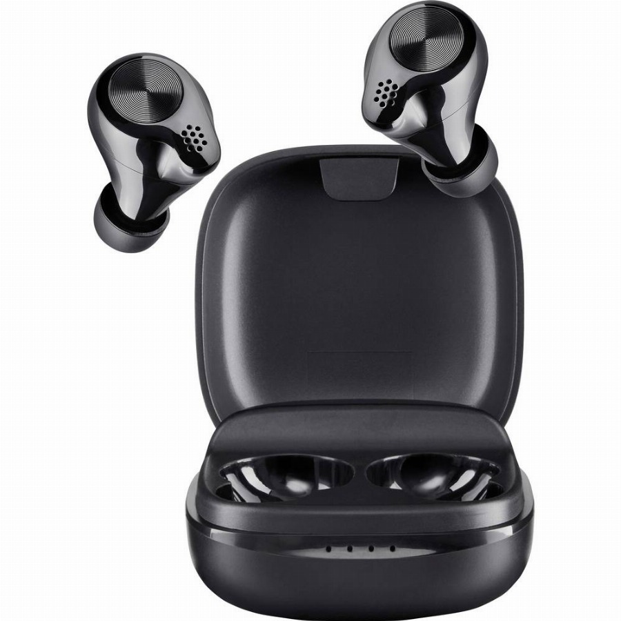 Intenso Buds Micro T200 black In Ear oordopjes Bluetooth Zwart Touchbesturing Gamen