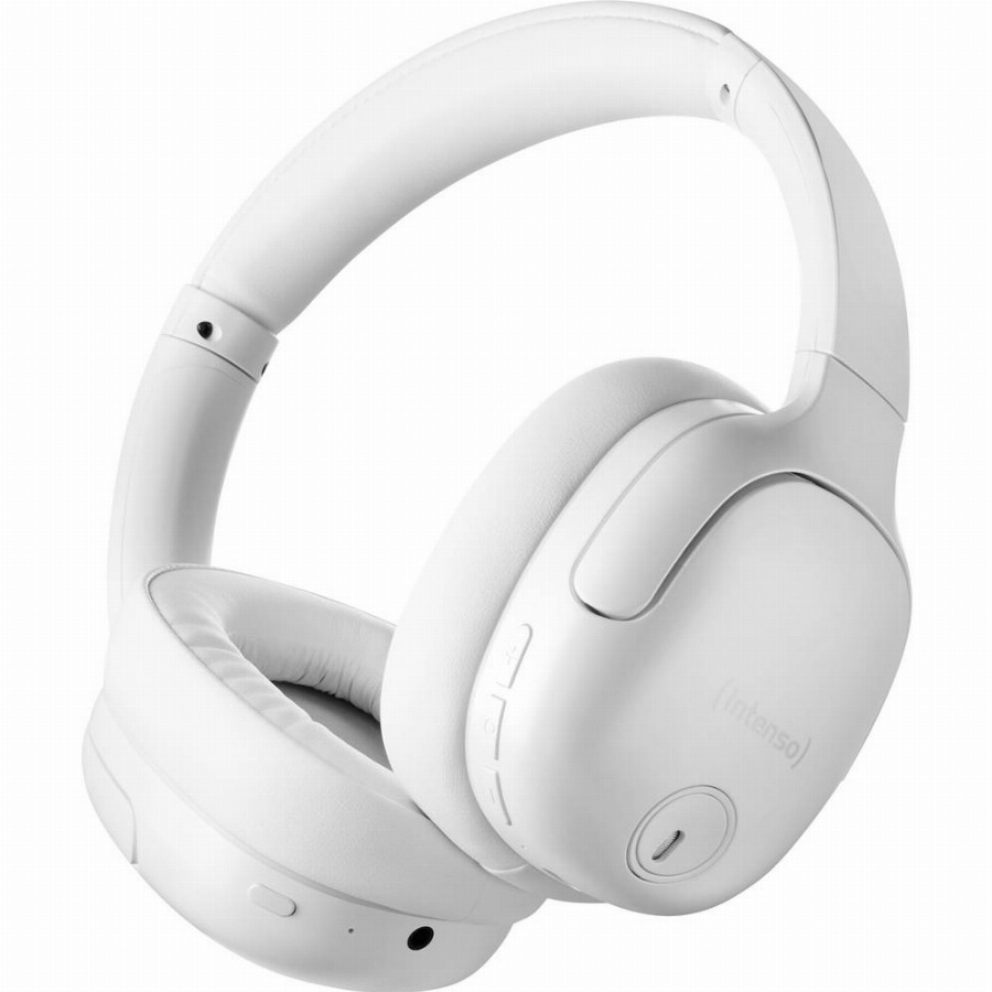 Intenso Over-Ear O400HA white Over Ear koptelefoon Bluetooth Wit Noise Cancelling Vouwbaar