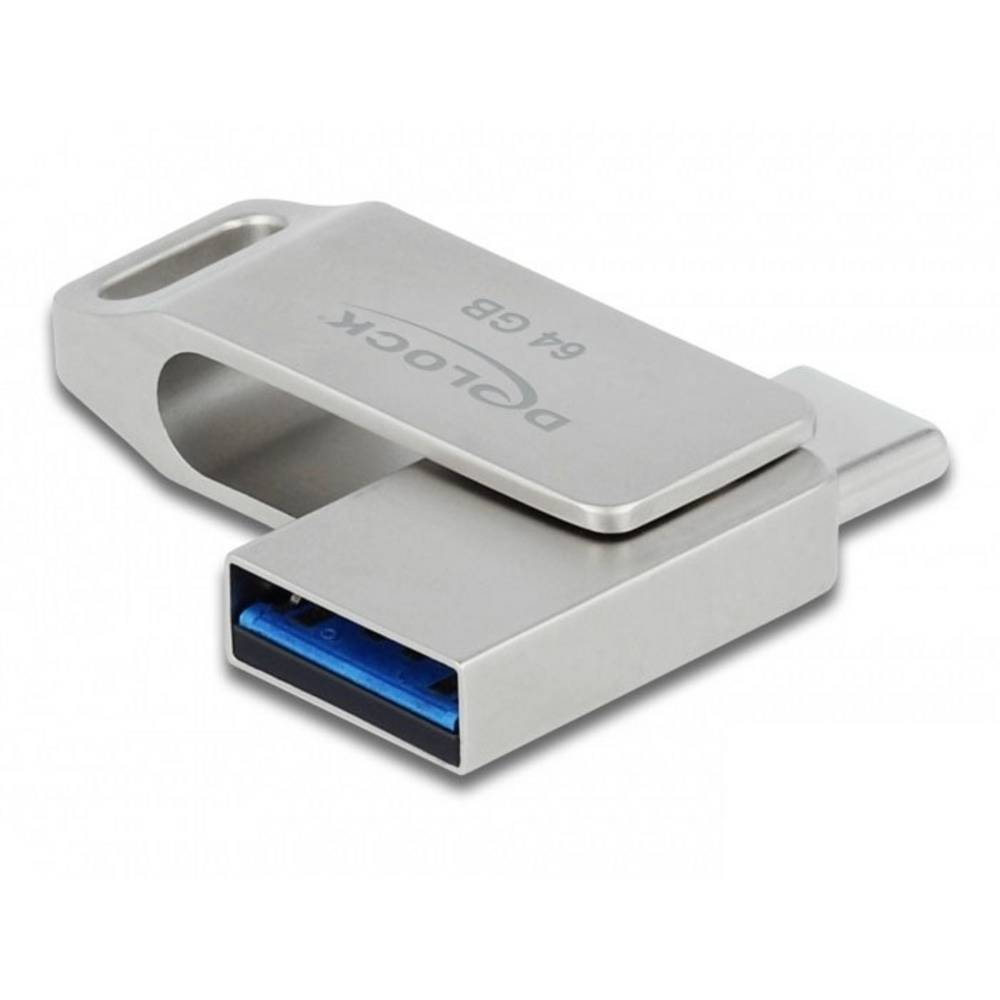 Delock 54075 Glazen pot voor USB-sticks 64 GB Zilver 54075 USB, USB-A, USB-C