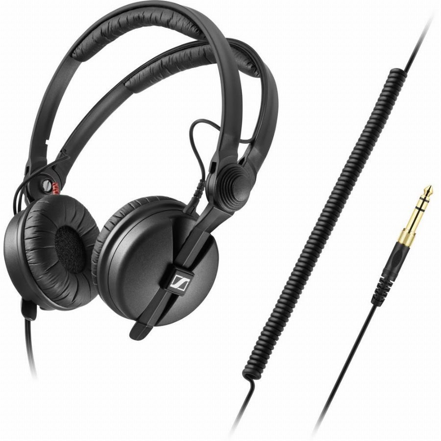 Sennheiser HD 25 Plus DJ On Ear koptelefoon Kabel Zwart Zwenkbare oorschelpen