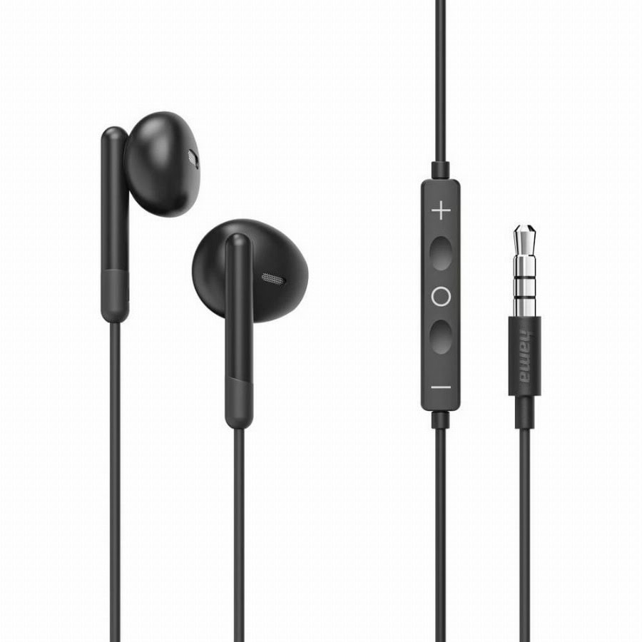Hama Noble In Ear oordopjes Kabel Stereo Zwart Headset Mobiele telefoon