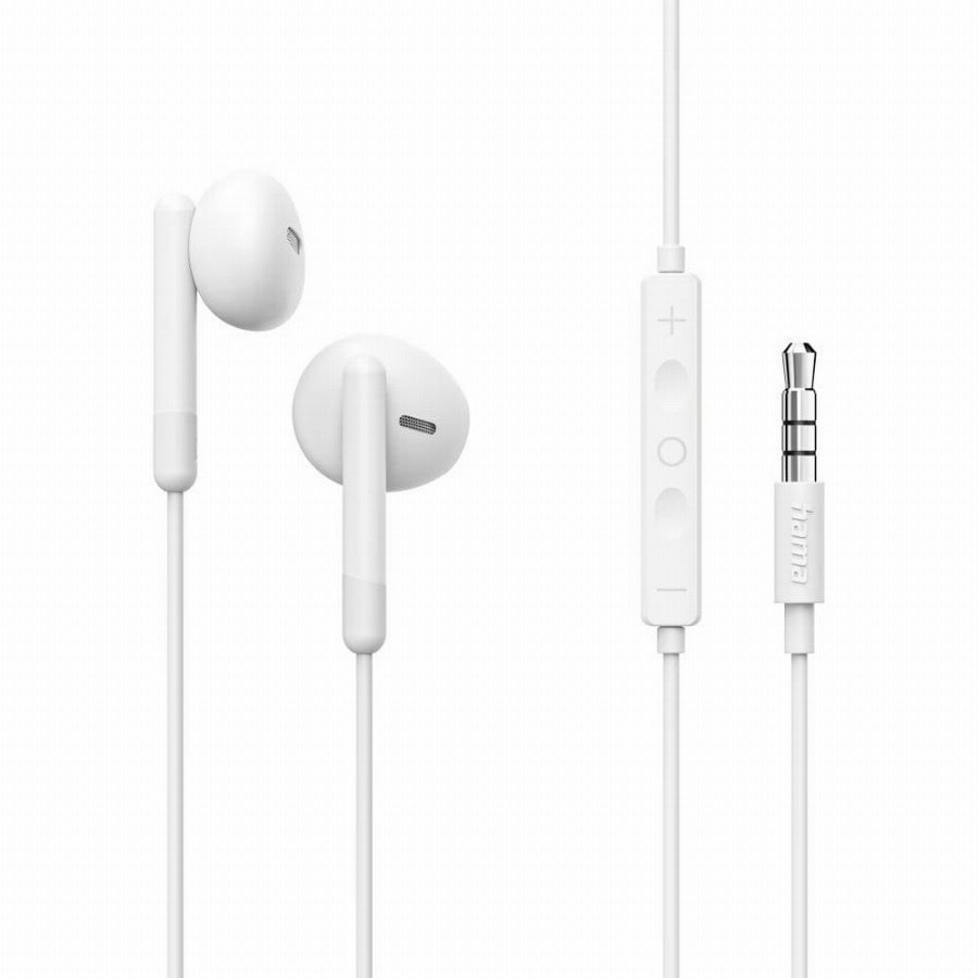 Hama Noble In Ear oordopjes Kabel Stereo Wit Headset Mobiele telefoon