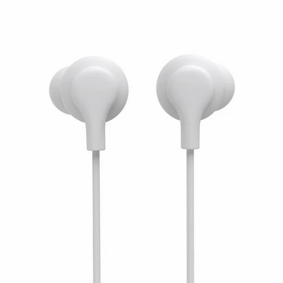 Hama Curly In Ear oordopjes Kabel Wit Volumeregeling Telefoon