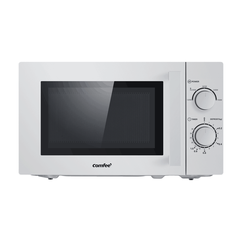 Comfee magnetron, 20 L, mechanische bediening, 5 vermogensstanden, 700 W, inwendige verlichting, eenvoudige ontdooifunctie, zilver