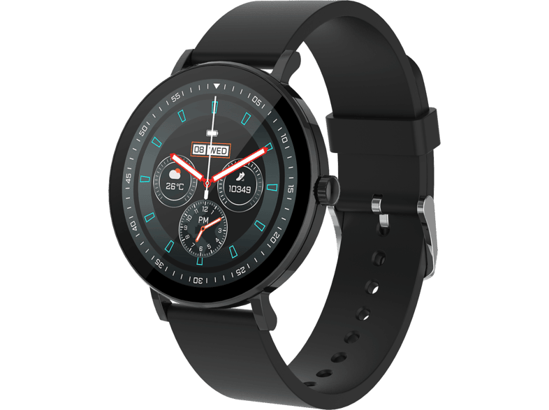 Peaq PSw 200-bk Smartwatch Zwart