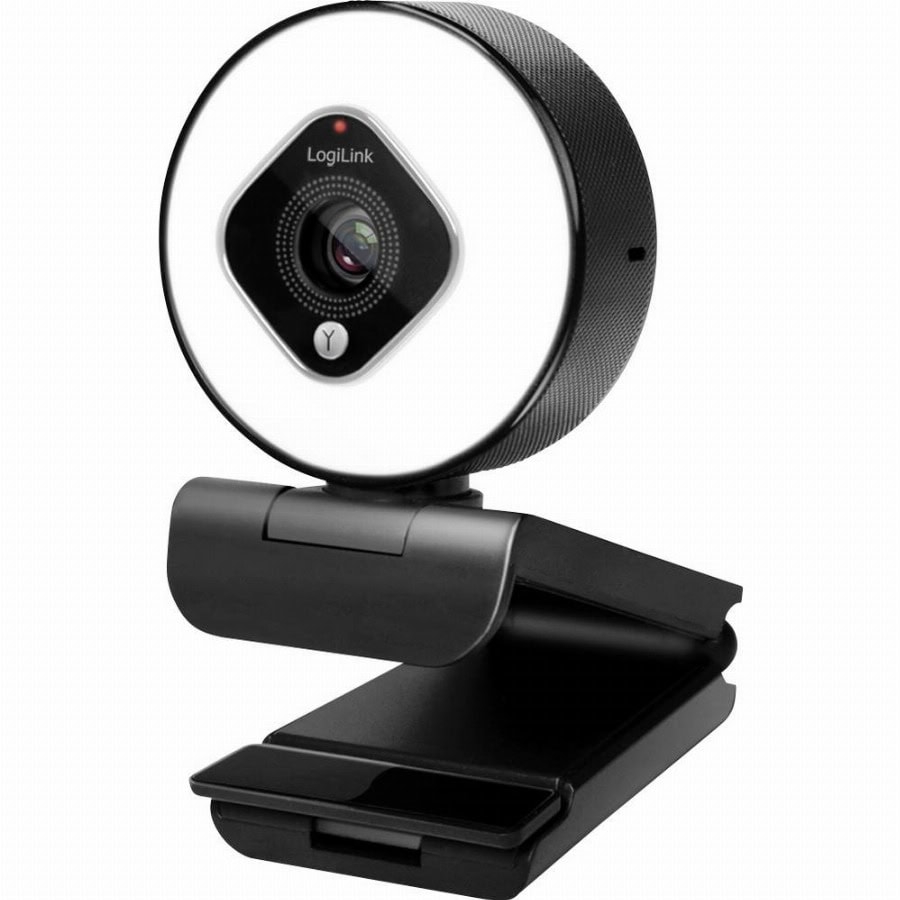LogiLink UA0384 Full HD-webcam Klemhouder, Microfoon