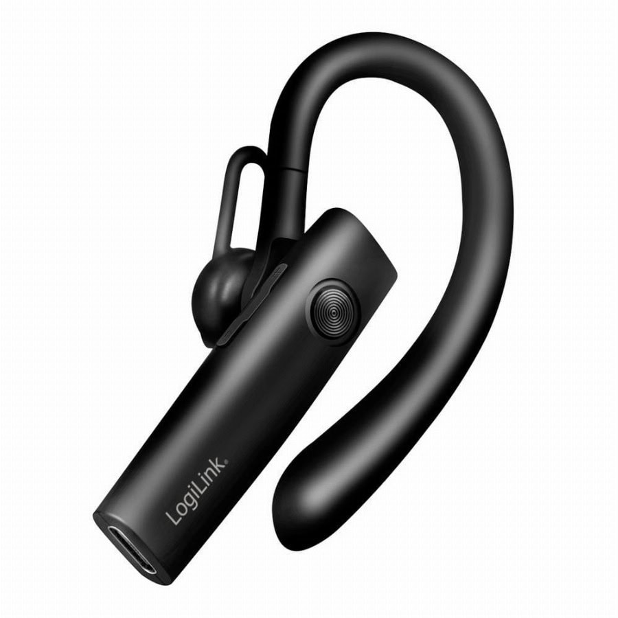 LogiLink BT0078 In Ear headset Bluetooth Zwart