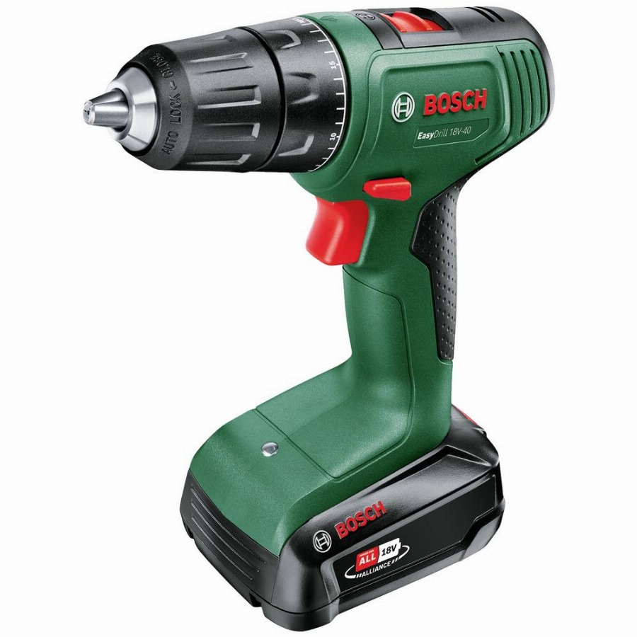 Bosch EasyDrill 18V-40 - Accu Schroefboormachine - Inclusief 1x 18V (1.5 Ah) Accu - Lader - 241 delige accessoire set