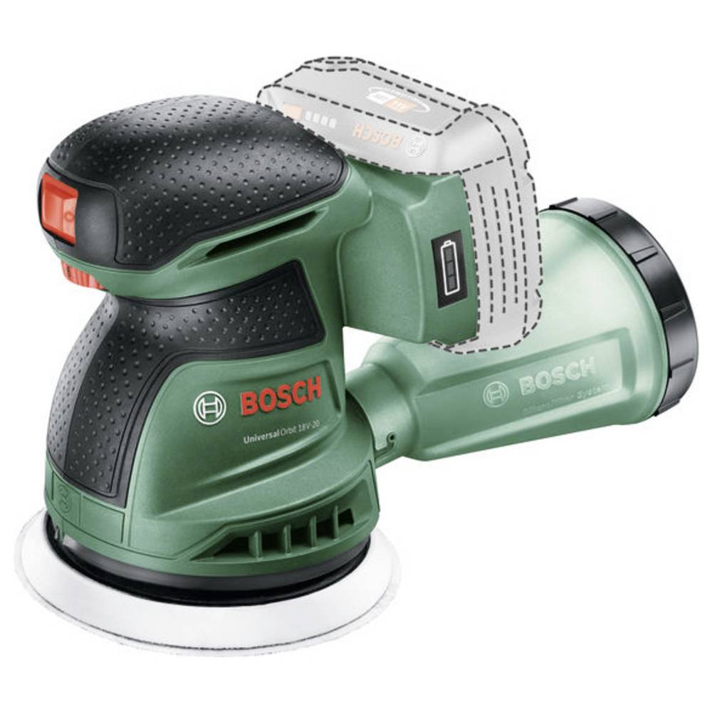 Bosch UniversalOrbit excenterschuurmachine - 18 V, groen/zwart
