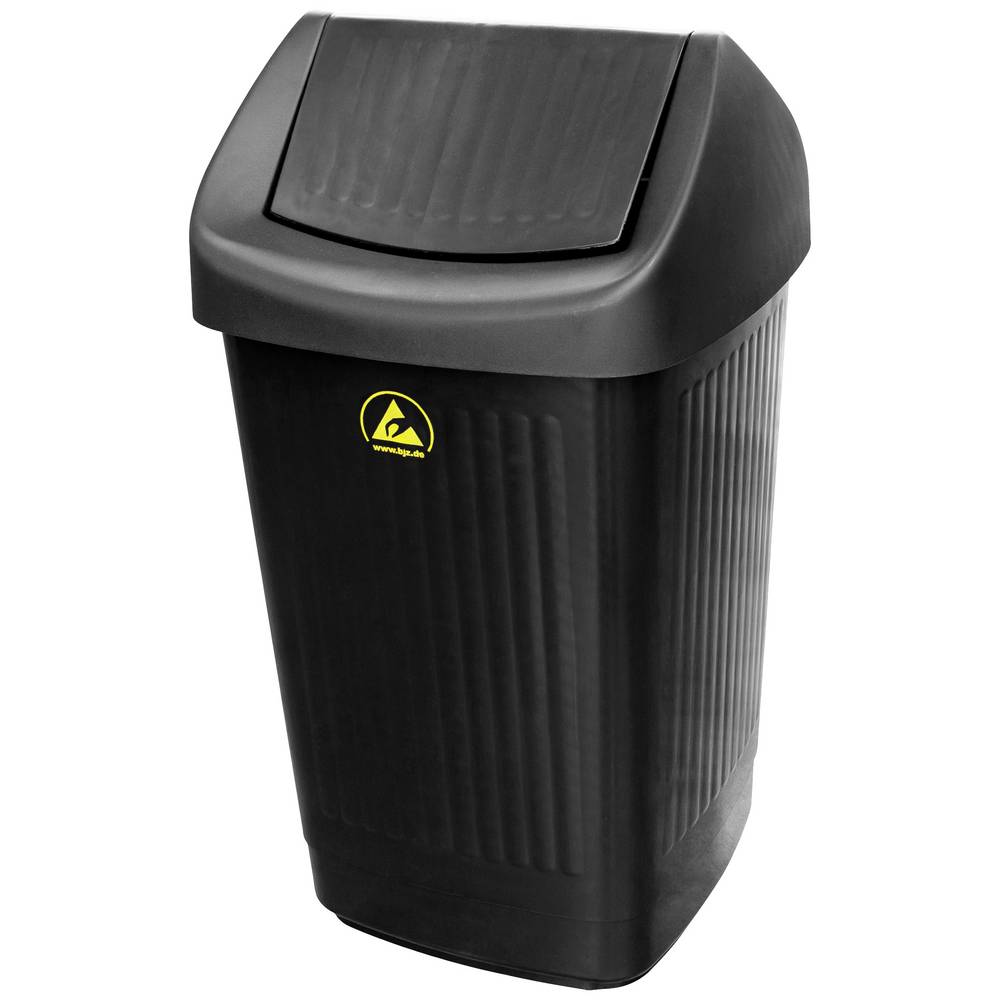 BJZ A-35059 Prullenbak ESD 50 l (b x h x d) 36 x 65 x 36 cm Kunststof Zwart 1 stuk(s)