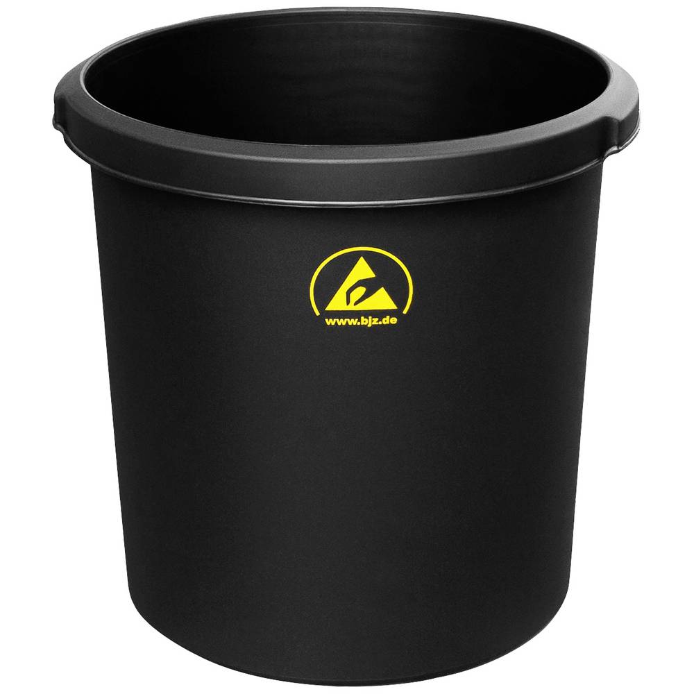 BJZ A-34062 A-34062 Prullenbak ESD 18 l (Ø x h) 31 cm x 32 cm Kunststof Zwart 1 stuk(s)