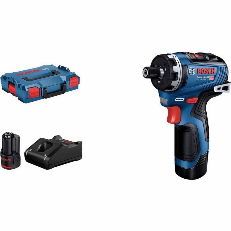 Bosch Professional GSR 12V-35 HX Accu-boormachine 12 V Incl. 2 accus, Incl. lader, Incl. koffer