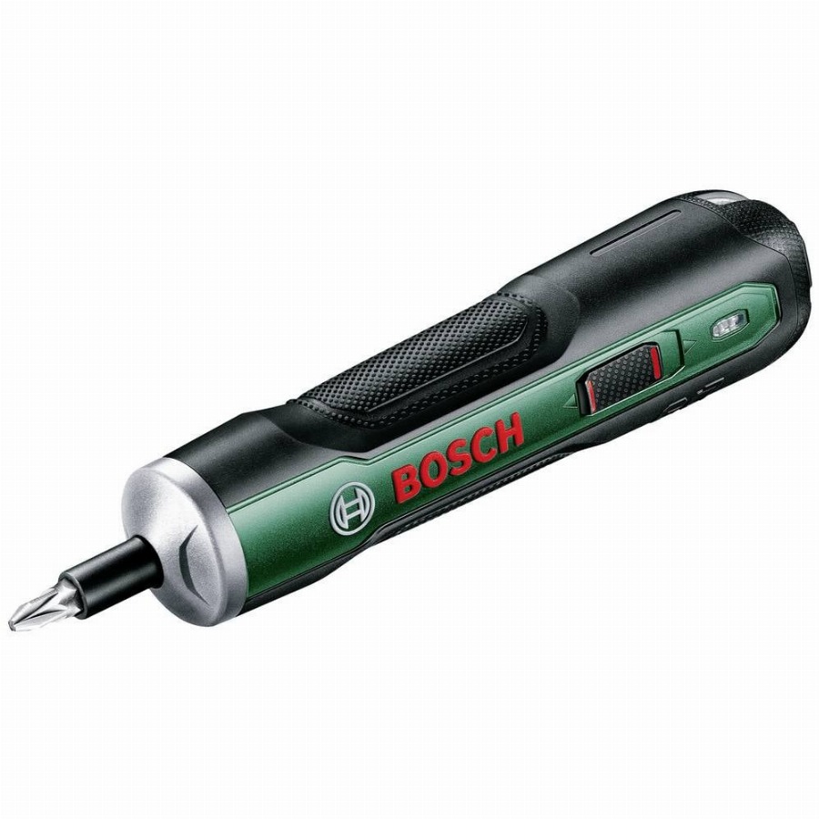 Bosch PushDrive Schroefmachine - Met geïntegreerde 3.6 V accu en micro USB oplaadkabel - 10-delige bitset