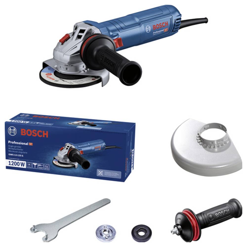 Bosch Professional GWS 12-125 S 06013A6020 Haakse slijper 125 mm Brushless 1200 W