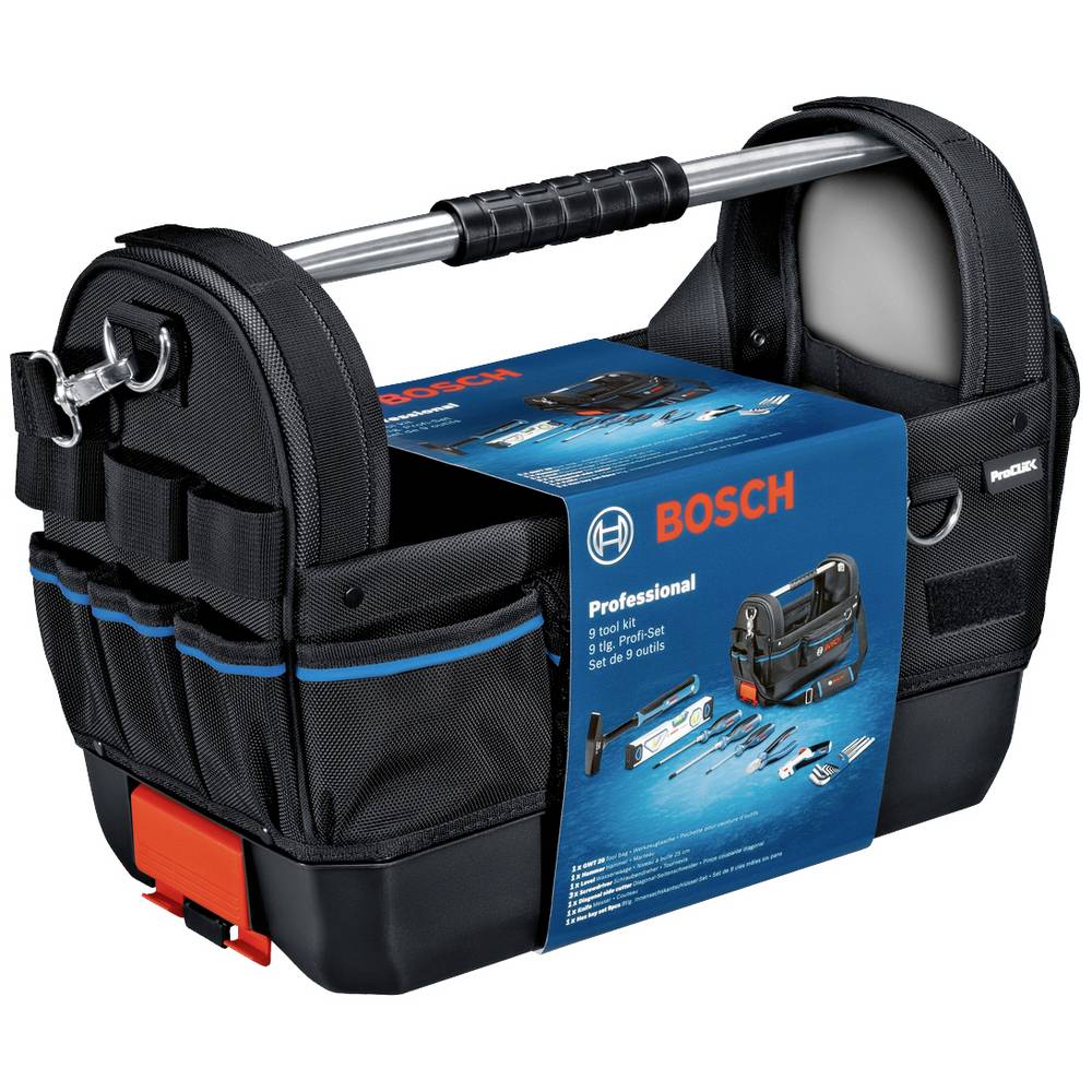 Bosch Professional GWT 20 Gereedschapstas (gevuld) Handwerker, Voertuig, Electricien, Sanitair, Professioneel, Technicus (l x b x h) 430 x 230 x 340 mm