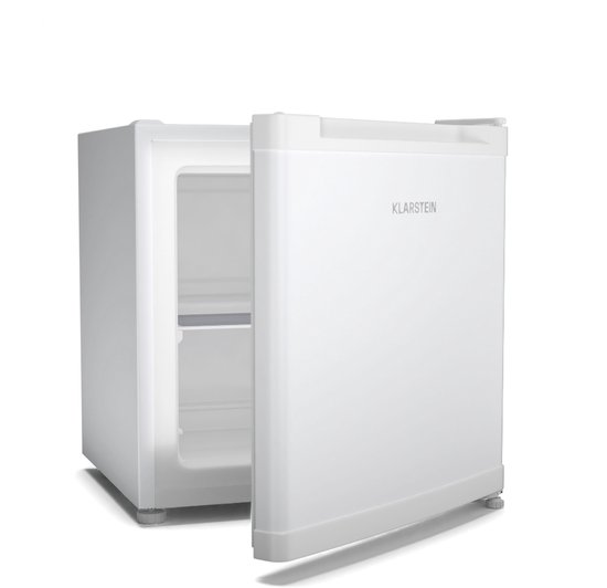 Klarstein Irene mini-vriezer, 31 liter koel-vriescombinatie met temperatuurregeling van -24°C tot 10°C, energiezuinig, stil (38 dB), voor slaapkamers en kleine ruimtes, compact ont…
