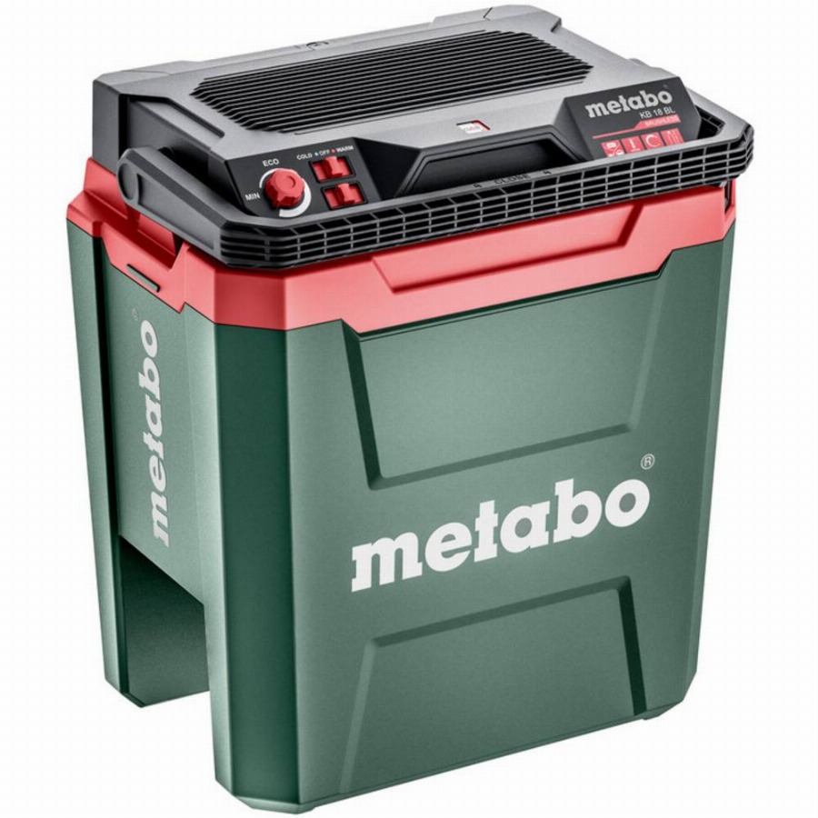 Metabo KB 18 BL Accukoelbox en -verwarmingsbox Energielabel: E (A - G) 12 V/DC, 18 V/DC, 240 V/AC Groen, Rood, Zwart 24 l 17 °C - +60 °C