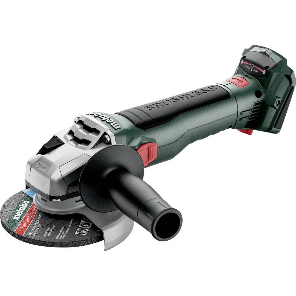 Metabo W 18 LT BL 11-125 613052850 Haakse accuslijper 125 mm Zonder accu, Zonder lader 18 V