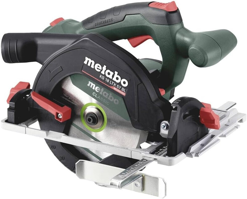 Metabo draadloze cirkelzaag KS 18 LTX 57 BL - groen/zwart, 165 mm