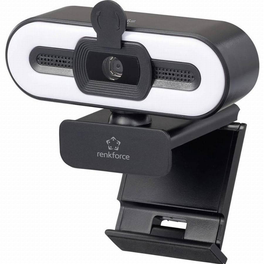 Renkforce RF-WC-190 Webcam 2592 x 1944 Pixel Klemhouder, Schroefdraad voor statief, Microfoon