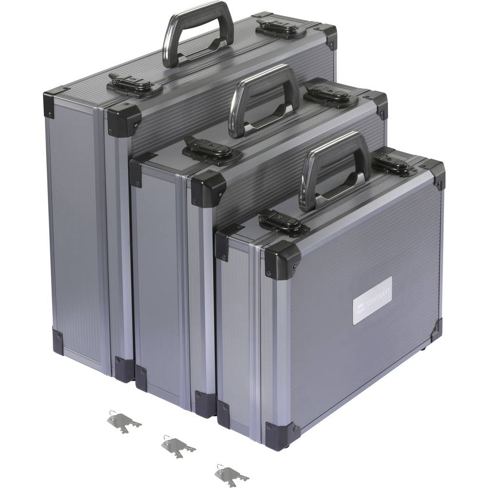 TOOLCRAFT Gereedschapspilotenkoffer (leeg) 3-delig Universeel (l x b x h) 44.5 x 36 x 14.8 cm