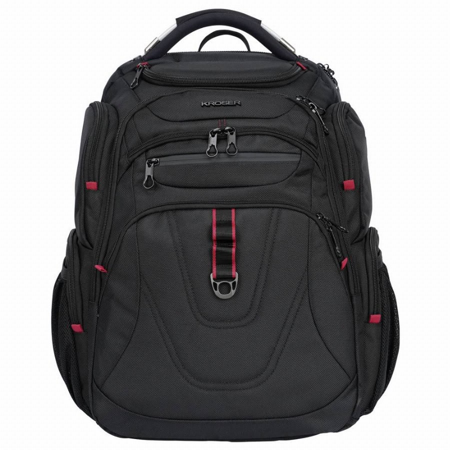 KROSER TSA Friendly Travel Laptop Backpack 17.3 XL Laptoprugzak Geschikt voor max. (laptop): 43,9 cm (17,3) Zwart
