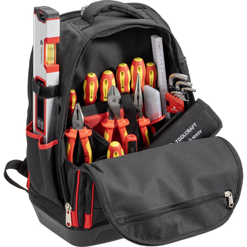TOOLCRAFT Gereedschapsrugzak (gevuld) VDE (b x h x d) 35 x 45 x 23 cm