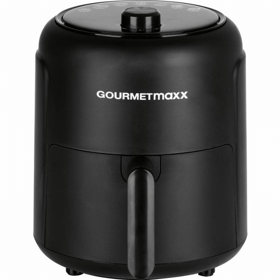 GourmetMaxx Heißluft-Fritteuse 2,3l 1000W schwarz Airfryer 1000 W Zwart