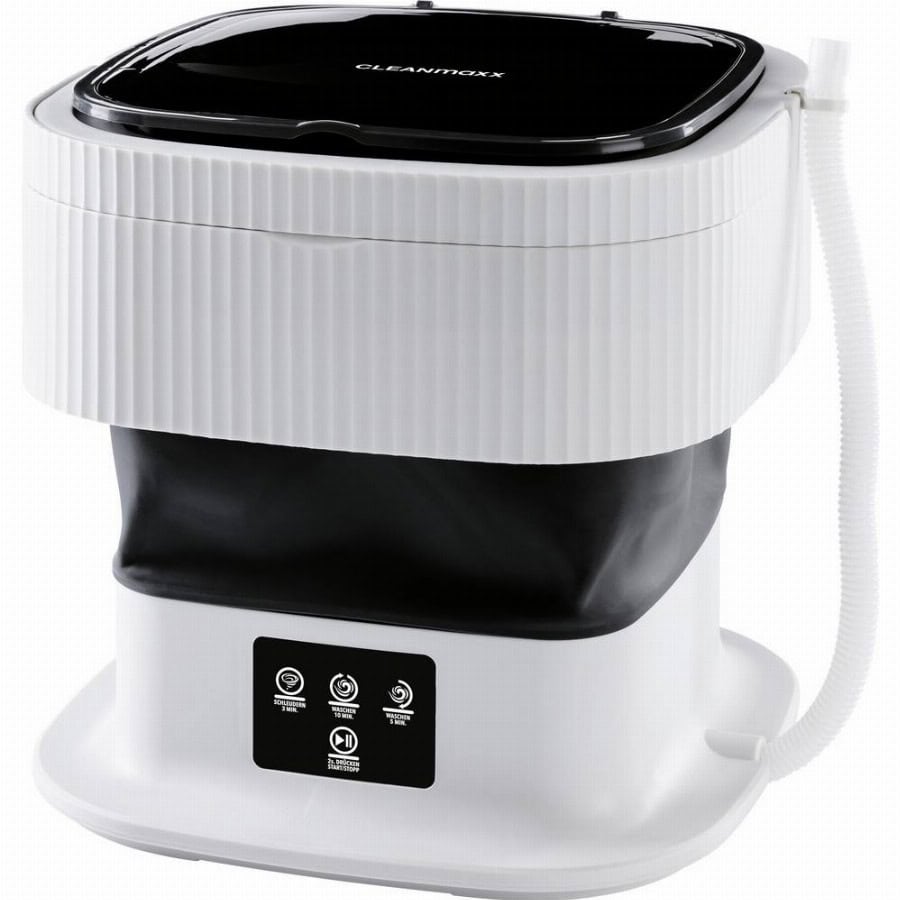 CleanMaxx Mini-Waschmaschine faltbar Wasmachine Staand apparaat 1 kg