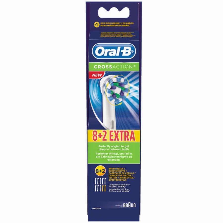 Oral-B® CrossAction® Opzetborstels 10 Tandenborstel