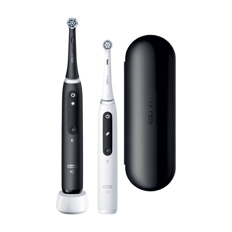 Oral-B iO 5 - Black & White - Elektrische Tandenborstels - Ontworpen Door Braun